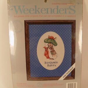 NEW Weekenders Counted Cross Stitch Kit Benjamin Bunny Vintage Beatrix Potter
